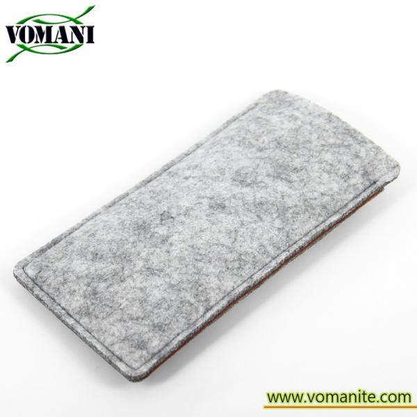 Universal smart phone wallet leather bags Felt phone case for 5.5 iphone 6 plus