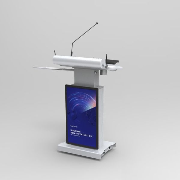Classroom Smart Lectern with 23.6 Front Screen, Intel i5 6th Gen CPU, and 350 Cd/m² Brightness
