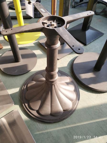 Metal Cast Iron Restaurant Table Bases / Powder Coating Tulip Table Base