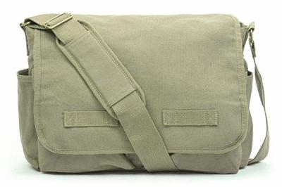 Outdoor Military Tactical Sling Bag , Vintage Military Canvas Bag Spacious Capacity