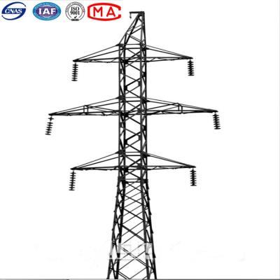linha de transmissão 11kv aérea torres elétricas de aço de Q235B