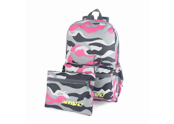 Collapsible Polyester Backpack Breathable Straps Inner Sleeve