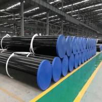 Tubo de aço soldado LSAW laminado a quente de liga de carbono negro DN15 Sch40 Q235B Q355b