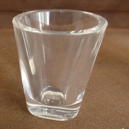 15 ml de tasse à vin en silicone transparente avec logo en relief