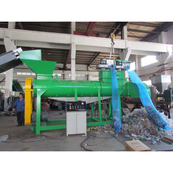 2ton/H Plastic Recycling Machine PET Bottle Cap Label Removing Machine