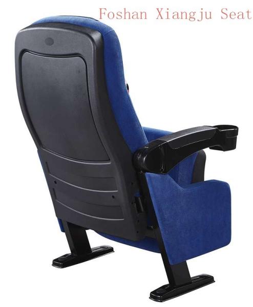 Black PU Headrest Strengh Plastic Cover Theatre Audience Seat Chairs For Hall