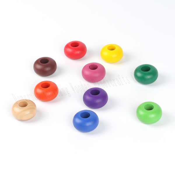 Natural Wooden Beads for Jewelry Making and DIY Crafts