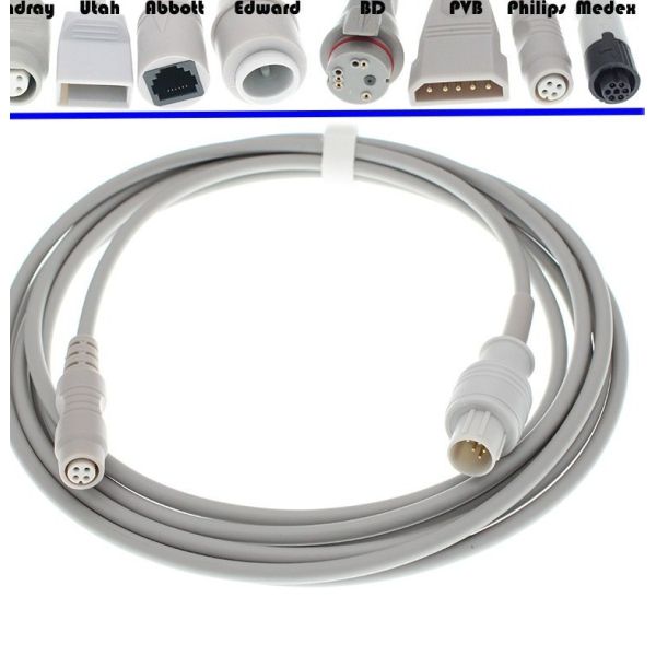 Nihon Kohden IBP Cable 684090 Compatible IBP Adapter Cable