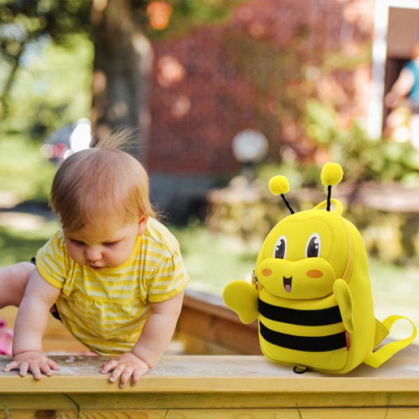 NHZ021 Nohoo new product nursery school neoprene and PU shoulder children backpack