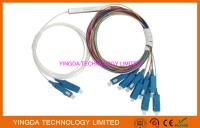 Manutenção programada 1Meter G657A LSZH do divisor 2X8 900um 9/125um do PLC da fibra ótica do acoplador de SC/UPC
