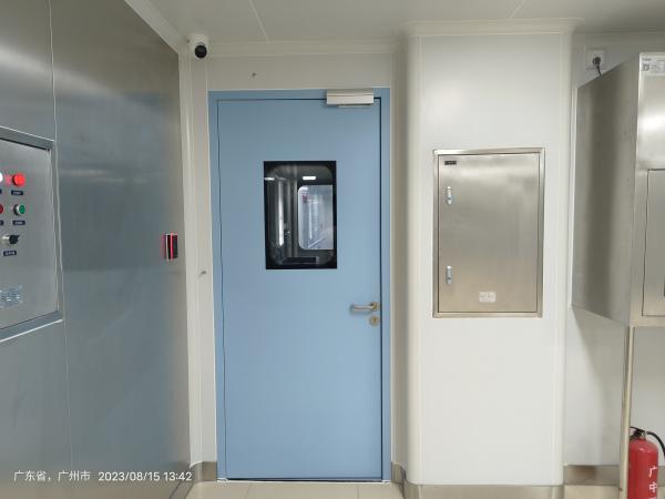 Single Opening Medical Cleanroom Door Hospital Room Steel Door Customizable Size