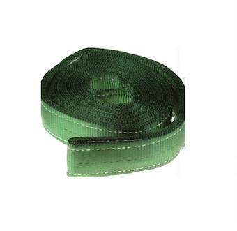 EN 1492-1 estilingue liso da correia de 4 toneladas, correia verde da corrrente de levantamento do poliéster