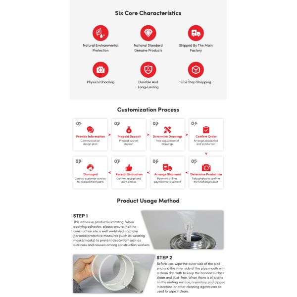 High Performance Conventional Viscosity Pvc Pipe Glue Solvent Cement Pvc Adhesive Pvc Glue For Pipes And Fittings