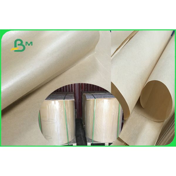 Rollo puro del papel del 100% MG Brown Kraft de 32 a 60gsm que envuelve la comida FDA FSC ISO