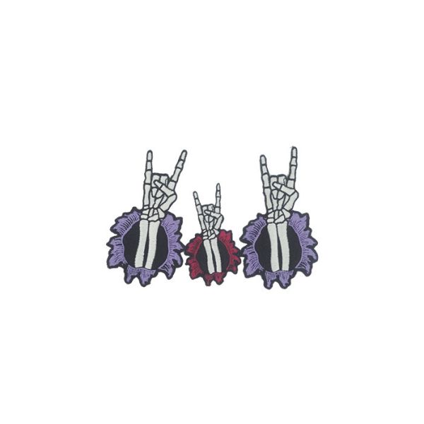 Customized Self Adhesive Embroidered Patches 3D Design With Printing