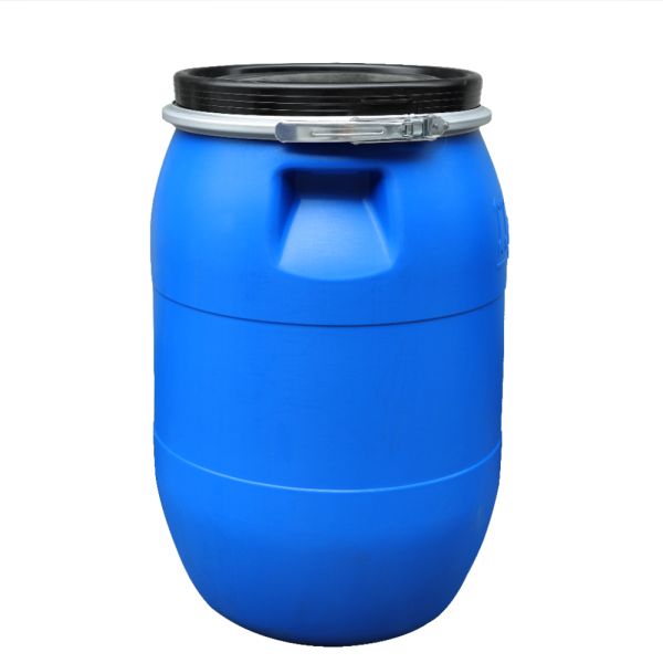 Round Plastic HDPE 100% 120l Blue Chemical Barrel Open Top