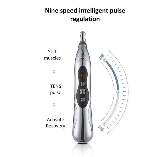 Five Head Oil Battery Model Portable USB Acupoint Massager Pen for Holistic Healing