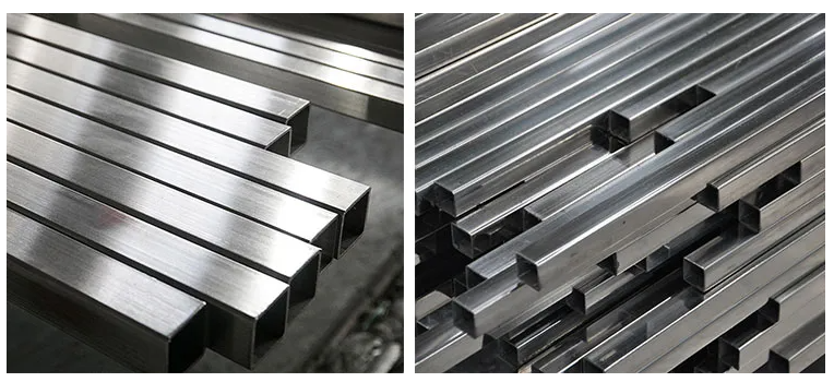 ASTM haute résistance à la traction 303 tube carré en acier inoxydable offrant une capacité de charge supérieure