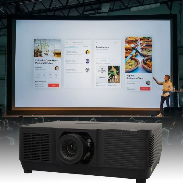 High Brightness 15000 Lumen 3LCD Laser Projector WUXGA Keystone Correction Big Screen Display