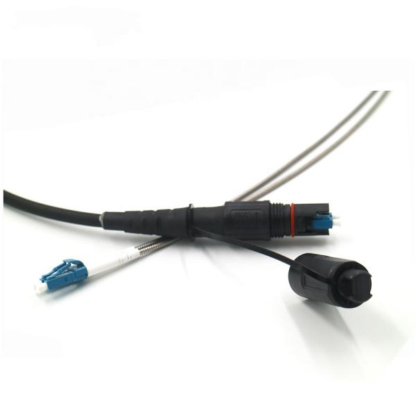 Duplex LC To LC Fiber Optic Patch Cord Field Installable Corning Optitap H Connector