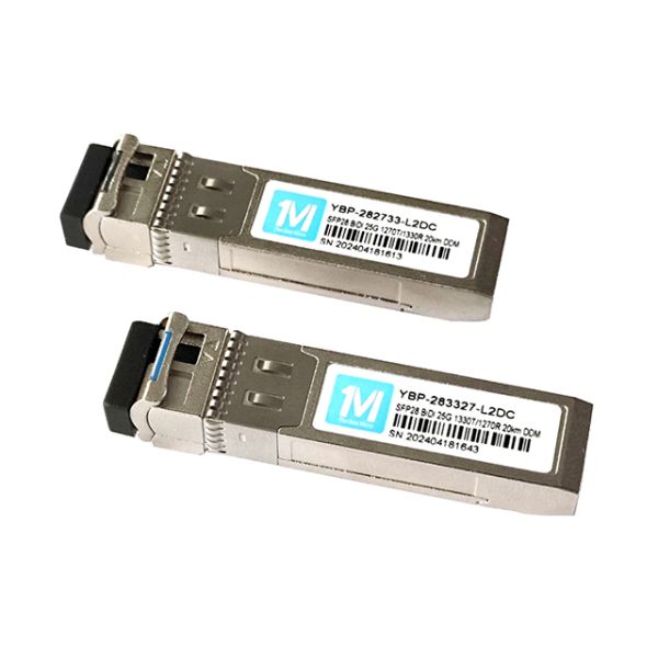 25G BIDI SFP Transceiver for GSM Network 3 10km Range 1270nm/1330nm Wavelength LC Connector WDM Fiber Optical Module
