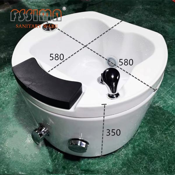 Acrylic Durable Foot Spa Tub Hot Cold Water Faucet Pedicure Bath Tub