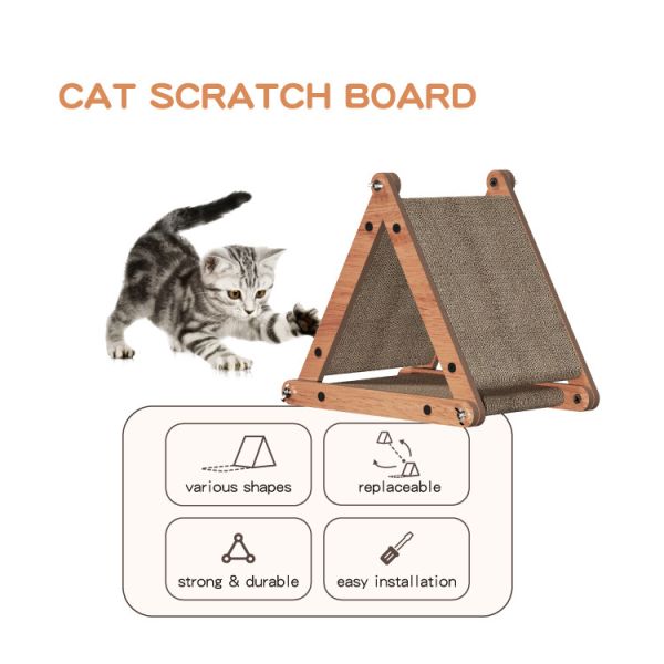Corrugated Cardboard Pet Toys Cat Scratch Board Toys Good Design Cat Furniture House