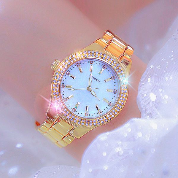 IPG Electroplating Quartz Movt Genuine Diamond Watch 8mm Dial Thickness