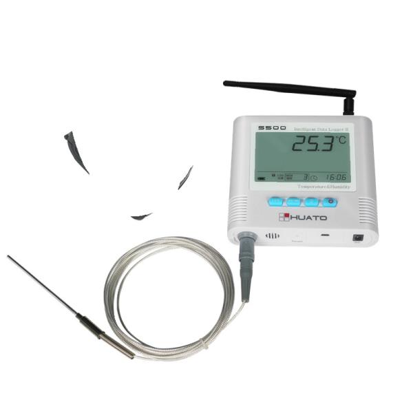 Registador de dados remoto da G/M do monitor da temperatura com o sensor PT100 externo