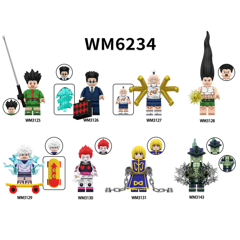 Anime Hunter X Hunter Building Blocks Minifigures