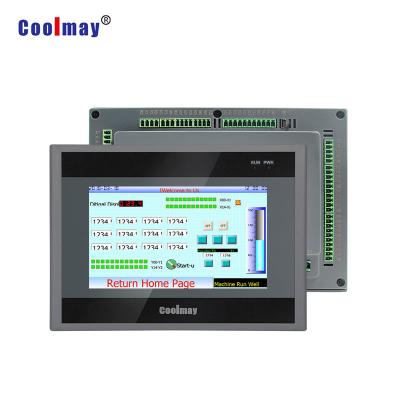 1 PLC NPN combinado de RS232 12AI 8AO HMI entrou o terminal público 60KHz