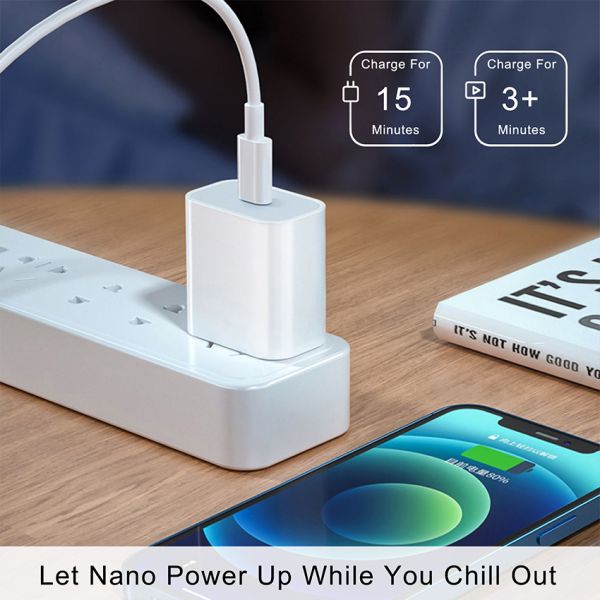 QC Dual Port 20W USB C Charger For Video Game Players Fast Charging