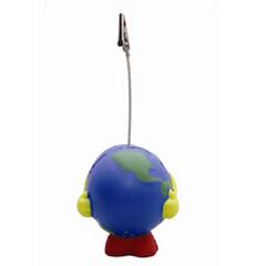Soft Foam Card Holder Stress Ball Shape With Clip For Party And Events Logo Printed
