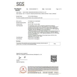 WUXI WANLI ADHESION MATERIALS CO., LTD. Certificaciones