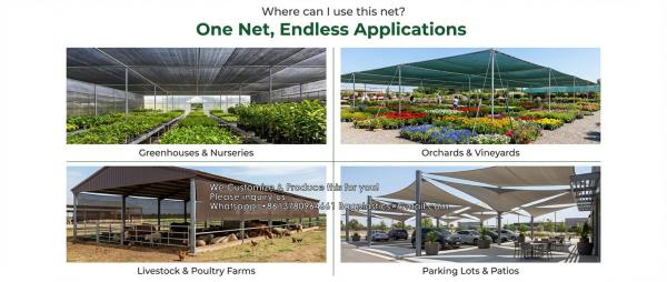 Wholesale Shade Net Or Garden Green Sun Shade Cloth Netting For Sale Factory Agriculture 3 Needles 70GSM Green Tape Shade Net Flat Tape Black Shade Cloth