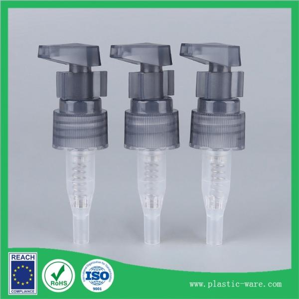 liquid soap pump head in gray color 24/410 or shampoo bottle pump head with clip