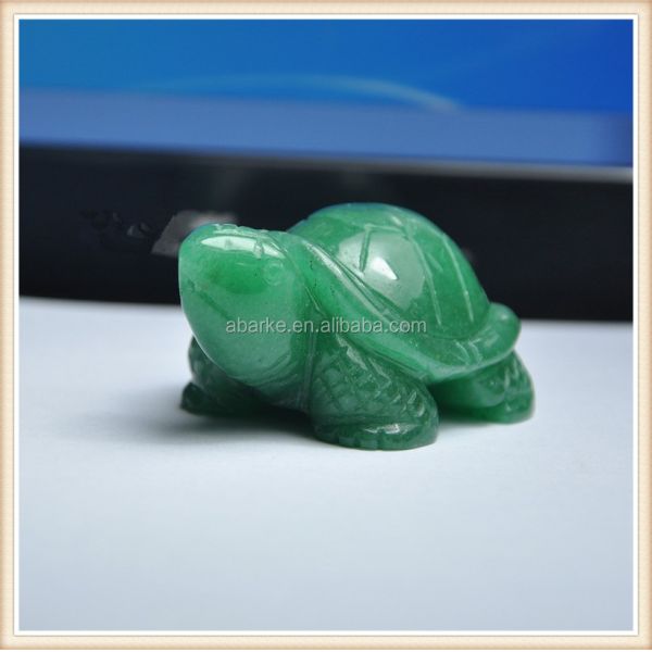 Gemstone Black Obsidian Turtle Carved Stone Animal for Love Theme Decorations