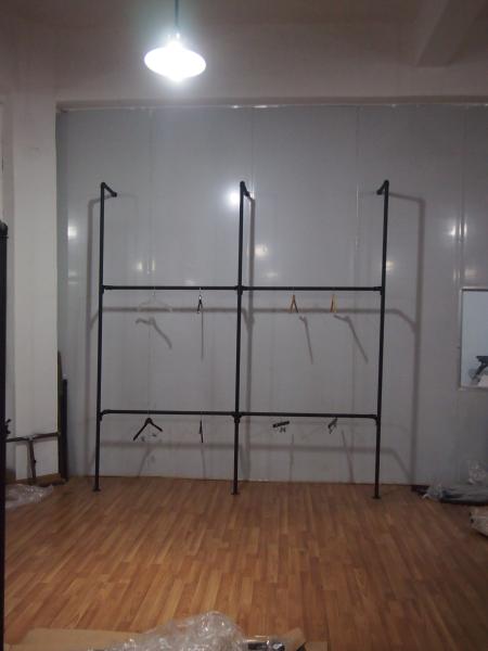 High Strength Pipe Rack And Wall Display Fixtures Easy Installation