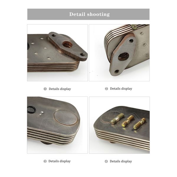 6D22 6D24 Oil Cooler Core For Mitsubishi Diesel Engine 5plate ME150440