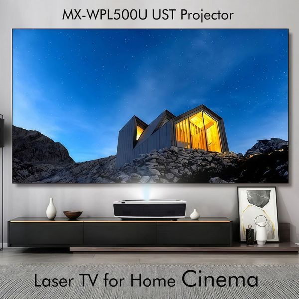 Flexible Installation Home Cinema Projector 5000 Lumens UST Laser Projector