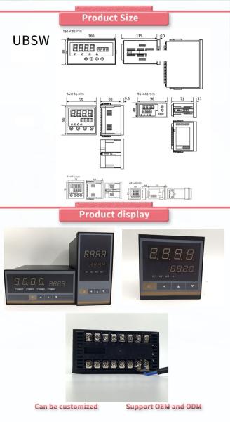 OEM Personalizado UNIVO UBSWY Single Channel Instrumento de Controle do Medidor Térmico Display de Alta Precisão