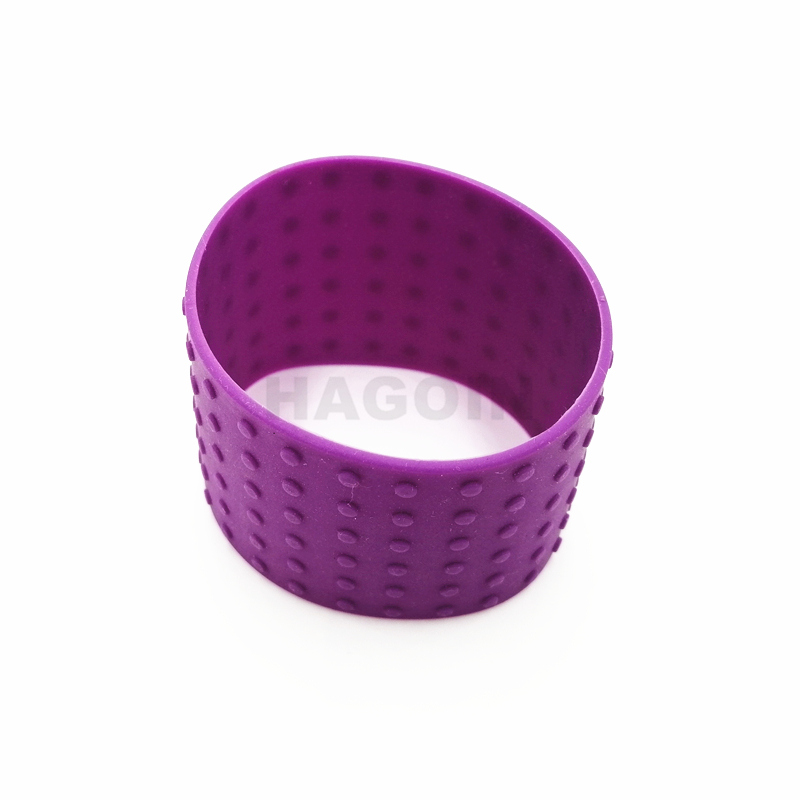 Silicone Purple Rubber Grip Bottle Cup Grip Heat Resistant Sleeve Grip Holder