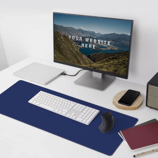 Computer Accessories XXL Rubber Base Desk Mat with Stitched Edges Keyboard Mouse Mat Desk Pad
