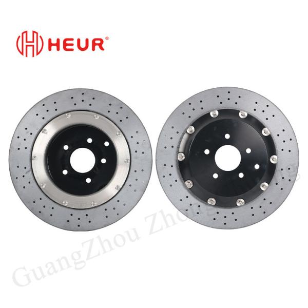 HEUR Brake Carbon Ceramic Disc For Nissan Gtr Upgrade 380*28MM Rear Set