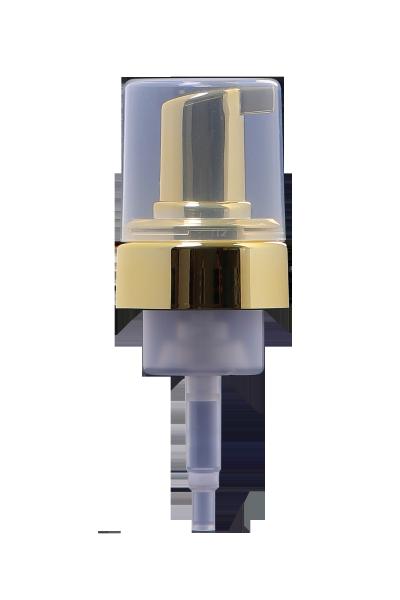Tipo cosmético diâmetro da loção de mão do distribuidor 43/410 da bomba do ouro de 43mm