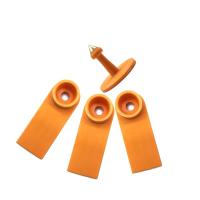 Marques d'oreille de moutons de puces de fréquence ultra-haute de RFID plus de fond