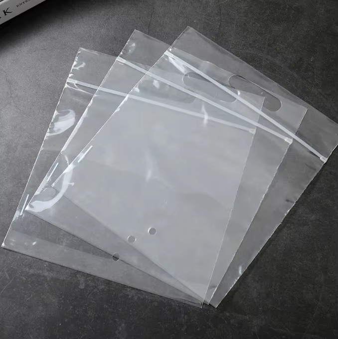 Transparent Hand Ziplock Bag Frosted PE Disposable Shoes & Clothing Storage Bag