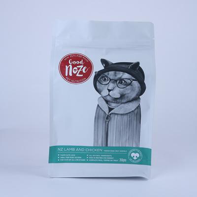 Aluminum Zipper 300g Flat Bottom Bag Packaging Cat Food Big Bags