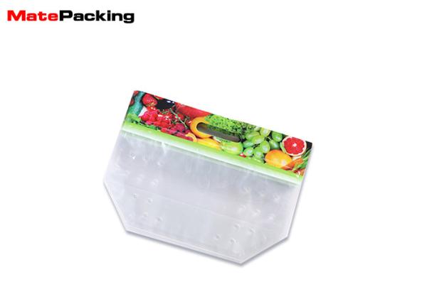 Transparent Anti Fog Vegetable Packing Bags , Fruit Packing Bags With Air Hole