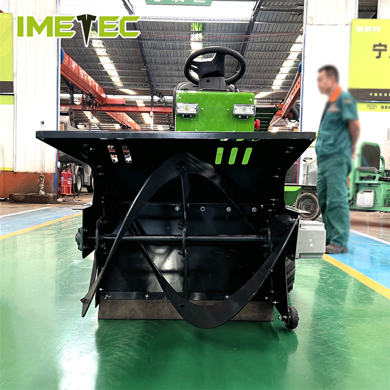 Imetec Mini Electric Feed Pusher with Lithium Battery Electric Drive and Three-wheel Anti-slip Chassis for Spiral Auger Feeding